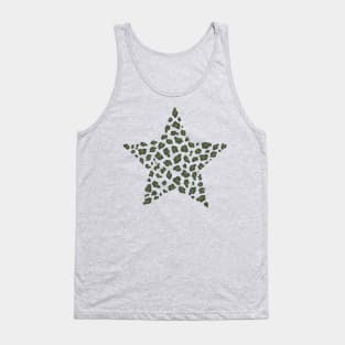 Leopard Print Star Camo Tank Top